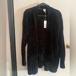 a new day Black Velvet Cardigan